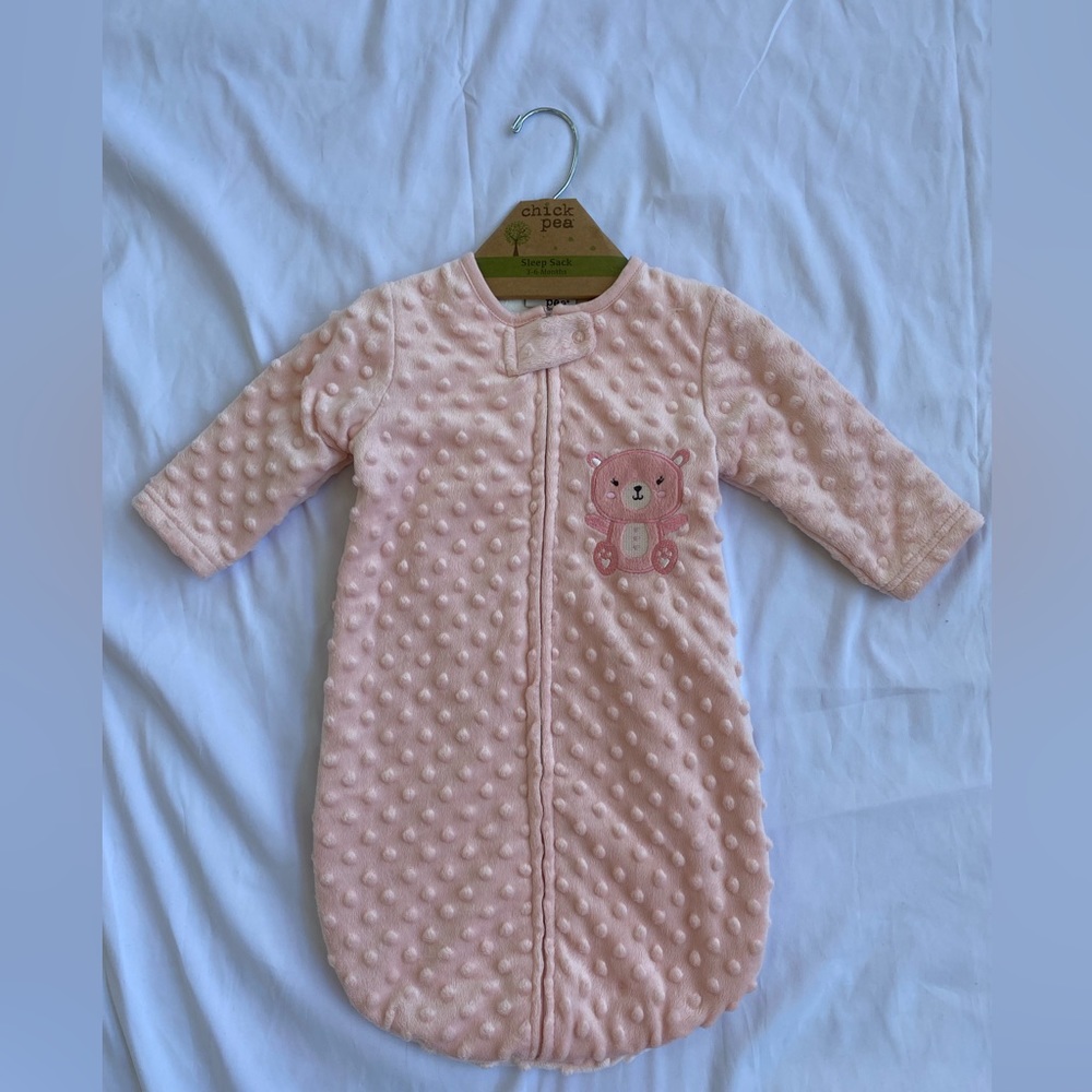 Chickpea Teddybear Swaddle Sleepsack 3-mos